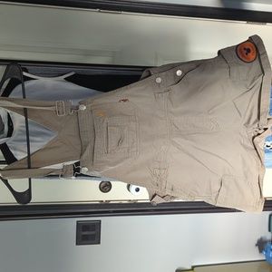 Juniors size large green overalls Micky unlimited